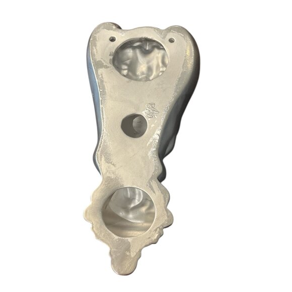 ANGEL Silver Ceramic 15" Wall Decor Christmas Seasonal Holiday Shrine Prayer - Picture 3 of 5